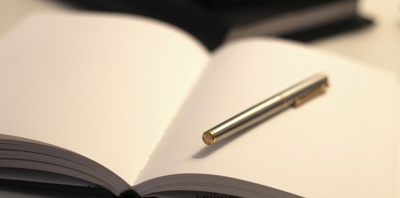 Buch. leere Seite, Füller